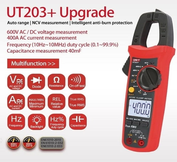 Digital Clamp Meter UNI-T UT203+