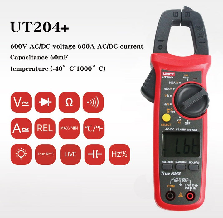 Digital Clamp Meter 204+ UNI-T