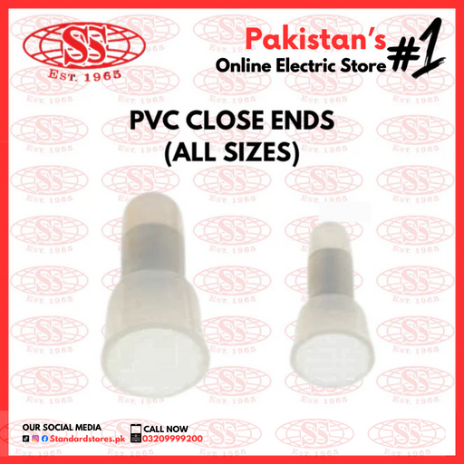 Wire Connectors PVC Closed End Terminal (Per/100pcs), standard stores, standard electric co.