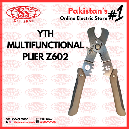 YTH Z602 Multi-Functional Stripping Cutter Pliers, standard electric, standard electric co