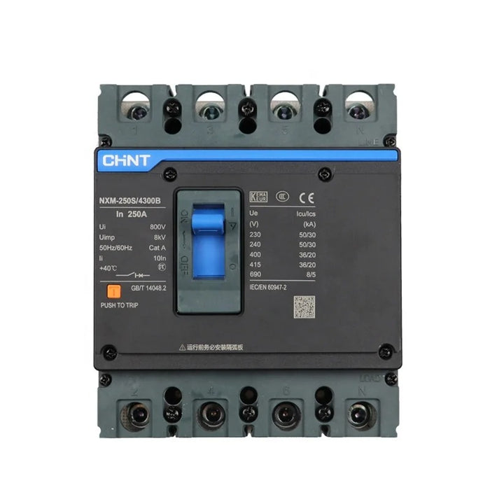 Chint AC 4 Pole Moulded Case Circuit Breaker (MCCB)