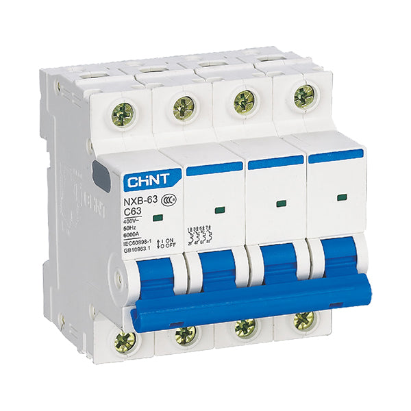 CHINT Miniature Circuit Breaker  NXB-63  4 Pole
