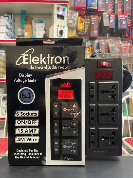 Extension Cord with Voltage Display Elektron