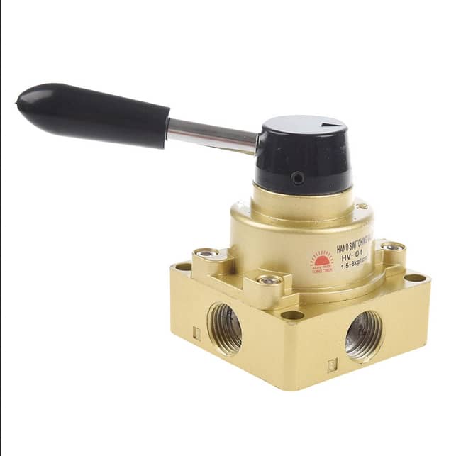 PNEUMATIC Rotary Lever Hand Valve (NPT Air Flow Control 3 Position 4 Way) RIH