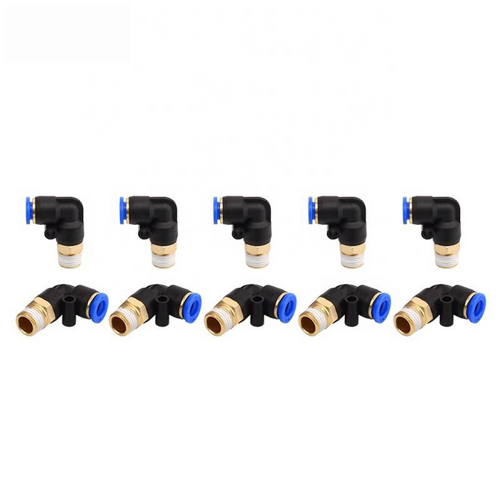 SPL / L type Plastic hose connector Push To Connect Pneumatic Air Fitting