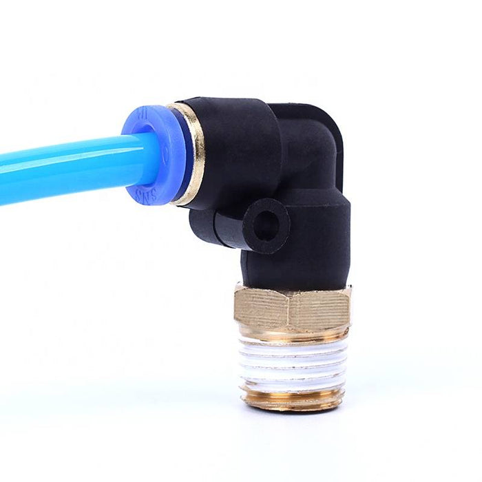 SPL / L type Plastic hose connector Push To Connect Pneumatic Air Fitting