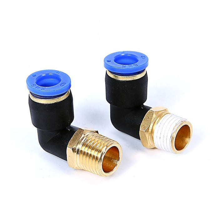 SPL / L type Plastic hose connector Push To Connect Pneumatic Air Fitting