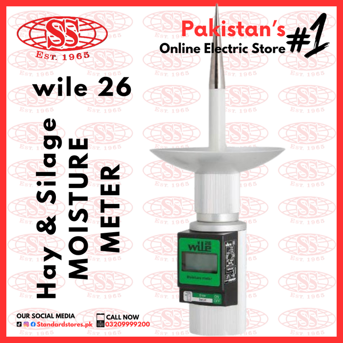 Digital Grain Moisture Meter Wile 26 Hay and Silage Meter Made in Finland